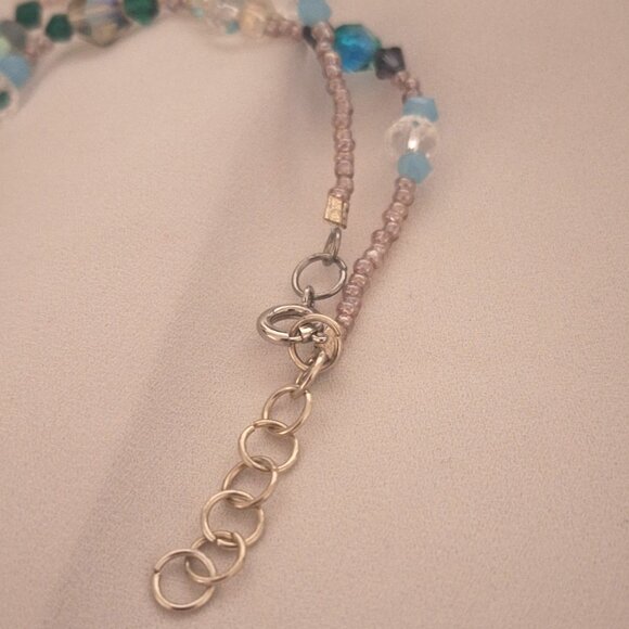 Artisan Made Multicolor Princess Crystal Glass Necklace - Picture 6 of 7